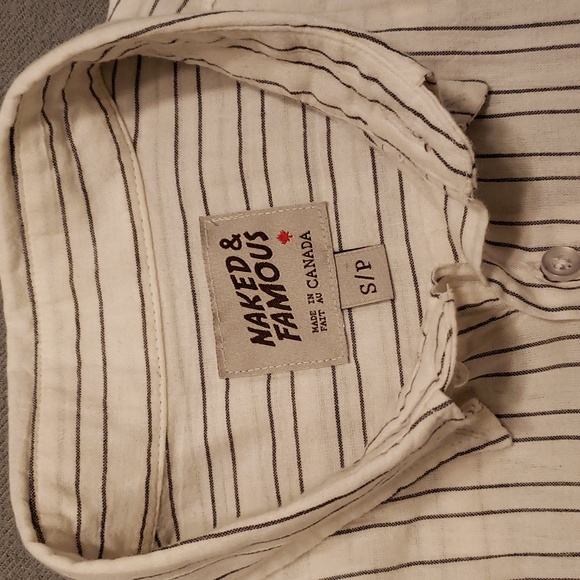 Naked & Famous Short Sleeve Easy Shirt Men's S - Picture 4 of 6